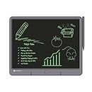 Portronics Ruffpad 15 Re-Writable LCD Screen 38.1cm (15-inch) Writing Pad for Drawing, Playing, Handwriting Gifts for Kids & Adults (Grey)
