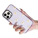 LOLAGIGI for iPhone 11 Pro Case for Women, Cute Daisy hamomile Flowers Print Aesthetic Design Girly Kawaii Pattern for Girls Teens Soft TPU Case Cover for iPhone 11 Pro(6.1"), Clear Purple