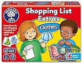 Orchard Toys Shopping List Extras Pack - Clothes Game, Add On Pack to Shopping List, Educational Memory Game, Perfect for Kids Age 3-7.