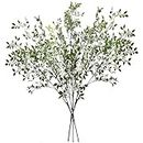 eurNhrN Birch Branches 3pcs 43,3 Pouces de Fausse Verdure réaliste tiges Pliables et Flexibles artificielles Branches de Bouleau décor en intérieur
