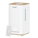 AROVEC Humidifier & Aroma Diffuser Top Fill 4L Water Tank, 360° Rotatable Nozzle, Sleep Mode, Timer, 3 Mist levels, Visible Water Level Indication, Auto Shut-off, Removable Water Tank, 2-Yr Warranty