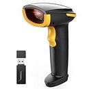 Inateck Wireless Barcode Scanner, Bluetooth Bar Code Scanner, 1D USB Barcode Reader Handheld, 1 Charge 3 Months, Scanner Barcode with APP and SDK