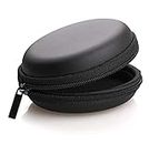 Inefable® Earphone Headphone Case Pouch Cover Carrying Case for Earphones, Headset, Pen Drives, SD Cards, All Mobile Accessories (Black) (Pack of 1)