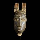 Masque africain en bois massif de la fête du printemps Guro Vintage Masks-7300