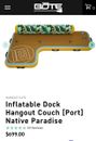 BOTE Inflatable Dock Hangout Couch [Port] Native Paradise