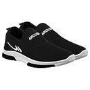 Aircum PVC Sports Shoes Running Shoe Sneakers Casual Shoes for Men- Black, Size : 7