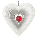 CIM Stainless Steel Wind Play HEART ORNAMENT 165 House and Garden Decorative Gift Idea