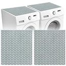 Actvty 2 Pcs Washer and Dryer Covers for the Top, 25.6'' x 23.6'' Washer Dryer Top Protector, Washing Machine Top Diatomite Rubber Protector Mat Non-Slip Scratch Protection Dust-Proof, D-152