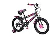 NORMAN JR,A1 Collection Designed in Scandinavia EU Kids Bike Bicycle for Toddlers and Kids 16 Inch Fully Adjustable with Back Seat & Support for Boys and Girls Cycle for 5 to 8 Years, Pink