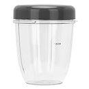 Set of 2 Blender Replacement, Eco Friendly and Durable Transparent Blender Part Kit Large Capacity with Lid for Replacement Part for Dishwasher Safe(Small Cup 18Oz)