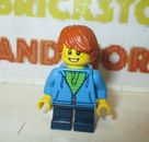 Lego - Minifigures - City - Boy Dark Azure Hoodie Green Shirt 40291 gen108