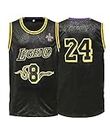 Livrania Youth #8 Legend Basketball Jersey Kids Boys #24 Sports T-Shirt Jerseys Children Stitched Clothing for Gifts(8/24-Youth-Black-L)