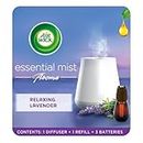 Air wick (Machine + Relaxing Lavender refill - 20 ml) Essential Mist Automatic Fragrance Mist Diffuser Kit | Natural Essential Oils Diffuser | Plastic Automatic Air Freshener