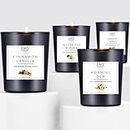 EM5™ Cinnamon Vanilla, White Tea & Pear, Apricot Apple, Morning Dew - Set of 4 | Scented Candles for Home & Aromatherapy| 60 Gm Each | Burning Time Up to 20 Hours | Smoke Free & Non Toxic
