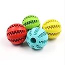 VictoriaHassan Dog Toys - cm elasticityteeth Ball Dog Chew Toys Pet Dog Cat Puppy Tooth Cleaning Balls Toys for Dogs Dog Toy Interactive Rubber Balls - by 1 PCS