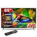 JVC 65 Inch Smart TV | 4K UHD Android TV with LED Edgeless Display | Ultra-Thin Bezels, Google Voice Assistant, Chromecast Built-in | Netflix, YouTube, Prime Video, Disney & More Apps (AV-H657115A11)