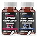 Carbamide Forte Night & Day Fat Burner for Men & Women | 24-Hour Metabolic Support & Weight Loss Support - 60 Capsules Each