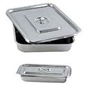 Apex Digital Stainless Steel Instrument Tray with Lid (11" X 7") - Set of 2 Pieces