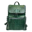 Real Crocodile alligator leather skin green backpacks Shoulder Bags hiking Bags