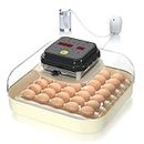 Hethya Incubators for Hatching Eggs, 35 Eggs Incubator with Automatic Egg Turning and Humidity Control, Incubator with Egg Candler for Chicken Duck Goose Quail Eggs