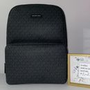 Michael Kors Bags | Michael Kors Mk Jet Men Black Signature Leather Backpack Bag Bb9 | Color: Black | Size: Os