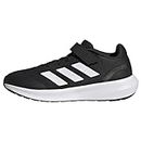 adidas Runfalcon 3.0 Elastic Lace Top Strap, Sneakers Unisex - Bambini e ragazzi, Core Black Ftwr White Core Black, 35 EU