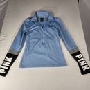 PINK Victoria's Secret  Pullover Blue Hoodie Track Jacket XS