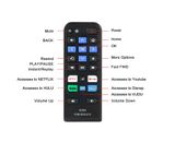 Compatible Roku TV Receiver / Player / Device IR Infra Red Remote Control