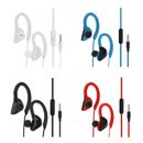 Wired Sport Headphones with Microphone Running Earbuds w/ Wrap-Around Ear Hooks