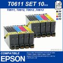 10 CARTUCCE PER EPSON STYLUS T0615 D68 D88 DX3800 DX3850 DX4200 DX4250 DX4800