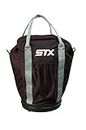 STX Lacrosse Bucket Ball Bag, Black, 18 Inch X 10 Inch