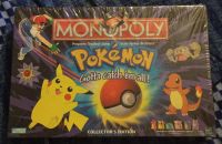 Juego de mesa original Pokémon Monopoly Hasbro Parker Brothers Kanto Ash 1999 NUEVO