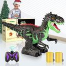 Dinosaurio T-rex con control remoto para niños de 3 a 12 años con luz y rugidos