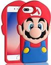 oqpa for iPhone 8 Plus/7 Plus/6S Plus/6 Plus Case Cute Cartoon 3D Character Design Cases for Boys Girls Women Teens Kawaii Unique Cool Funny Silicone Cover for i Phone 8Plus/7Plus/6SPlus/6Plus, Maro