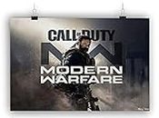 Risty Shop High Definition Call of Duty Game Key Art Poster for Wall Decoration Modern Warfare Remastered Quality 301 GSM Paper,Designer,Non Toxic Ink, matt Finish Large Size 12 x 18 inch,No Frame