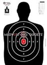 Sagome per tiro punteggi,addestramento Polizia,tattico, precisione, istintivo, dinamico, reattivo, IPSC. CQB. Bersaglio. Shooting Targets - 84,1 x 59,4 cm, (Pack 20)