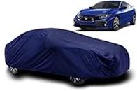 V VINTON Waterproof Car Body Cover All Accessories Compatible for Honda Civic with Mirror Pocket Uv Dust Proof Protects from Rain and Sunlight | Navy