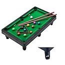 Mini Pool Table Game,Billiards Table Pool Table Set with 11 Balls 2 Cues and 1 Triangle,Portable Games Table Indoor Outdoor Game,Stress Relief Tabletop Snooker Game Set for Adults
