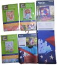 Garden Flags 12x18 and  28x24 Lot Of 5 Welcome, Beach, Home