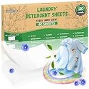 HOMERHYME Laundry Detergent Sheets - Fresh Linen Scent 120 Loads (60 Sheets),Plastic Free,Laundry Detergent Strips for Travel,Dorms, Home,Apartments,Liquidless Technology,Eco Friendly& Hypoallergenic