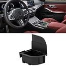 Jaronx Compatible with BMW Center Console Organizer 2' F40/3' G20/4'G26/X3 G01/X4 G02/X5 G05/X6 G06/X7 G07 2019-2024,Gear Shift Console Storage Box with Lid Cover,Console Organzier for BMW Accessories