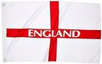 England Polyester Flag 2 x 3 feet or 60 x 90 centimetres - Saint George Flag Souvenir / World Cup Football Flag / Soccer / Rugby Flag / 2 Brass Eyelets / for Indoor or Outdoor Display