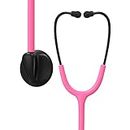 Clairre Pink Stethoscope for Nurses, Doctors and Nursing School Students, Single Head for Home Use Medical Supplies with Accessories Stethoscope Name Tag