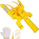 Paint Roller Brush Glove Set，Paint Edger Roller Brush，Multifunctional Hand-held Clean-Cut Paint Edger Roller Brush Safety Tool，Portable Home Improvement Tool for Decorating Walls and Houses