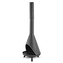 Tower T978538 Comet Chiminea with High Grade Powder Coated Steel Body, Patio Heater, Sturdy Feet, Black
