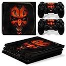 New World MAN WITH ORANGE MASK Theme Design skin sticker for PS4 PRO Console and Controller