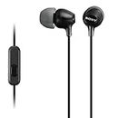 Sony MDREX15AP/B In-Ear Headphones With Microphone (Black)