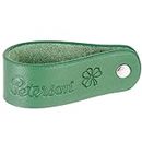 Peterson Shamrock Green Leather Pipe Stand - Genuine Leather Tobacco Pipe Holder, Briar Tobacco Pipe Display, Scratch-Resistant Pipe Holder, St Patrick's Day Green Leather Collectible Stand