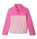 Columbia Baby Unisex's MTN Steens Mountain 1/4 Snap Fleece Pull-Over, Pink Orchid, Pink Ice, 2T