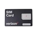 Verizon Wireless 4G LTE SIM Card - All 3 Sizes (3-in-1), Nano/Micro/Standard Sizes (4FF / 3FF / 2FF)
